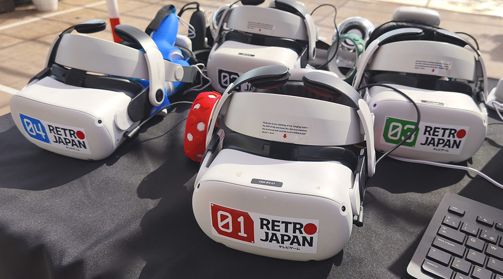 set de 4 gafas de realidad virtual en alquiler para eventos, cumpleaños, fiestas, bodas y comuniones